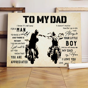 TO MY DAD CANVAS