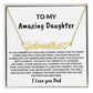 PERSONALIZED HEART NAME NECKLACE FROM DAD TO DAUGHTER