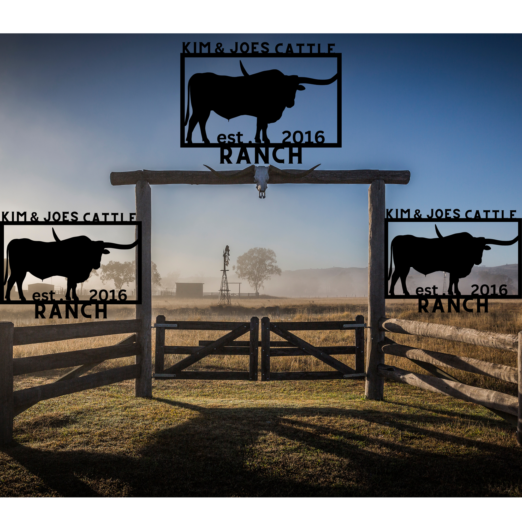 Farmers' and Ranchers' personalized Metal Art