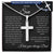 TO MY SON/ CROSS NECKLACE DAD