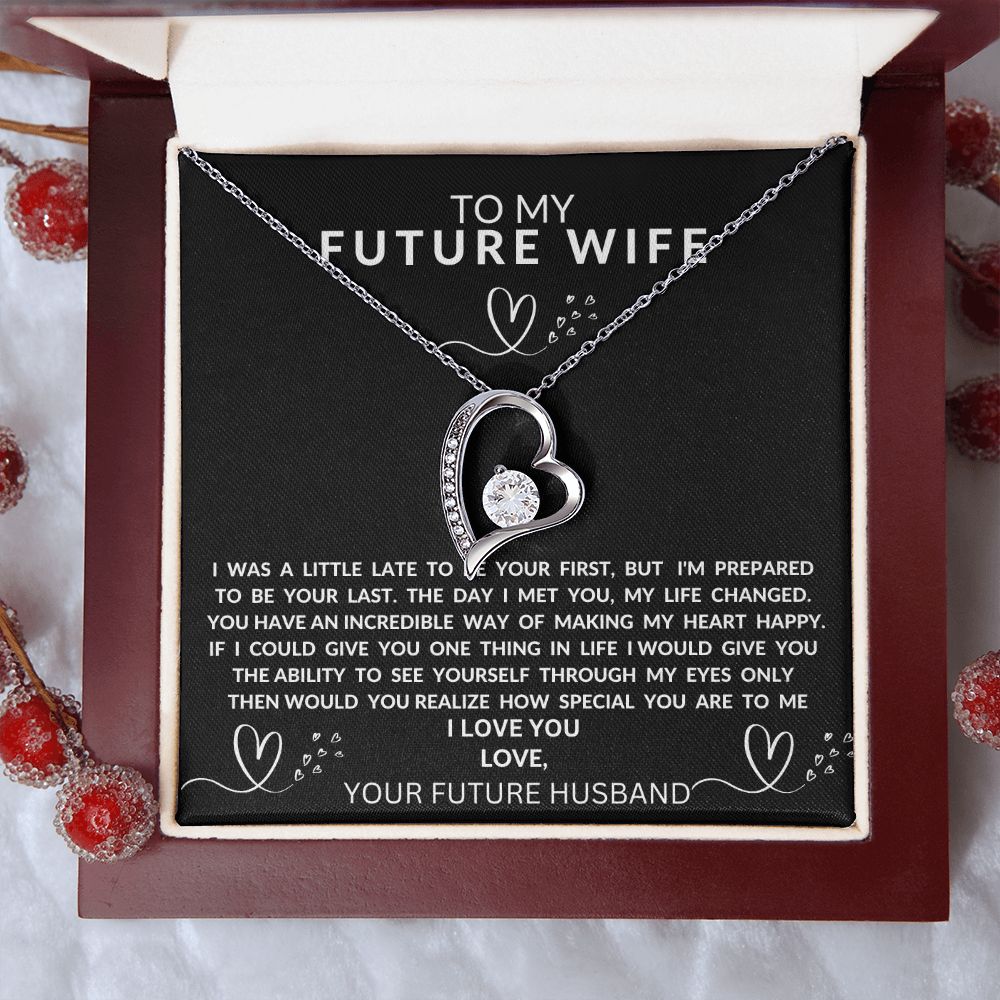 FOREVER LOVE NECKLACE/TO MY FUTURE WIFE BLACK