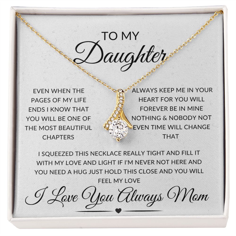 TO MY DAUGHTER /ALLURING NECKLACE MOM WHITE