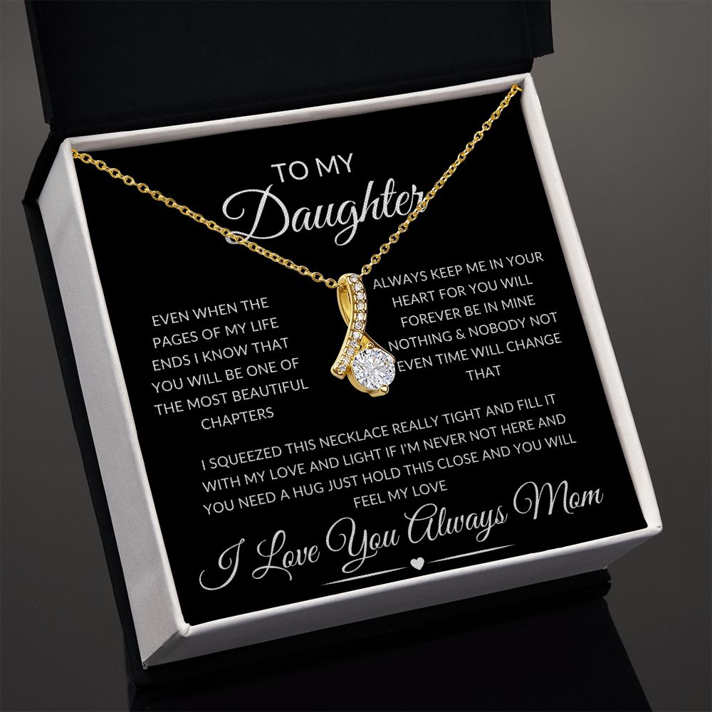 TO MY DAUGHTER/ALLURING NECKLACE MOM BLACK