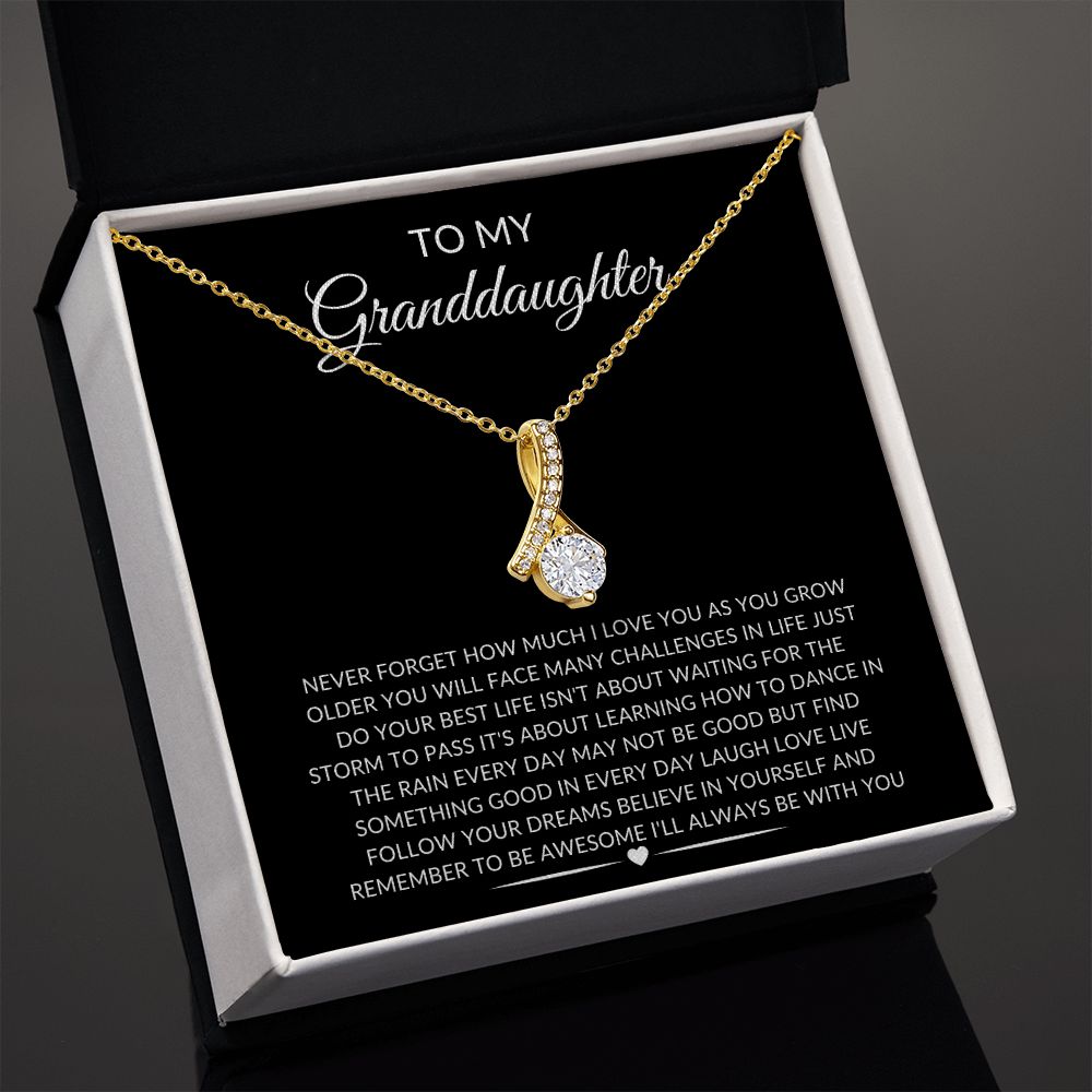 TO MY GRANDDAUGHTER/ALLURRING NECKLACE BLACK
