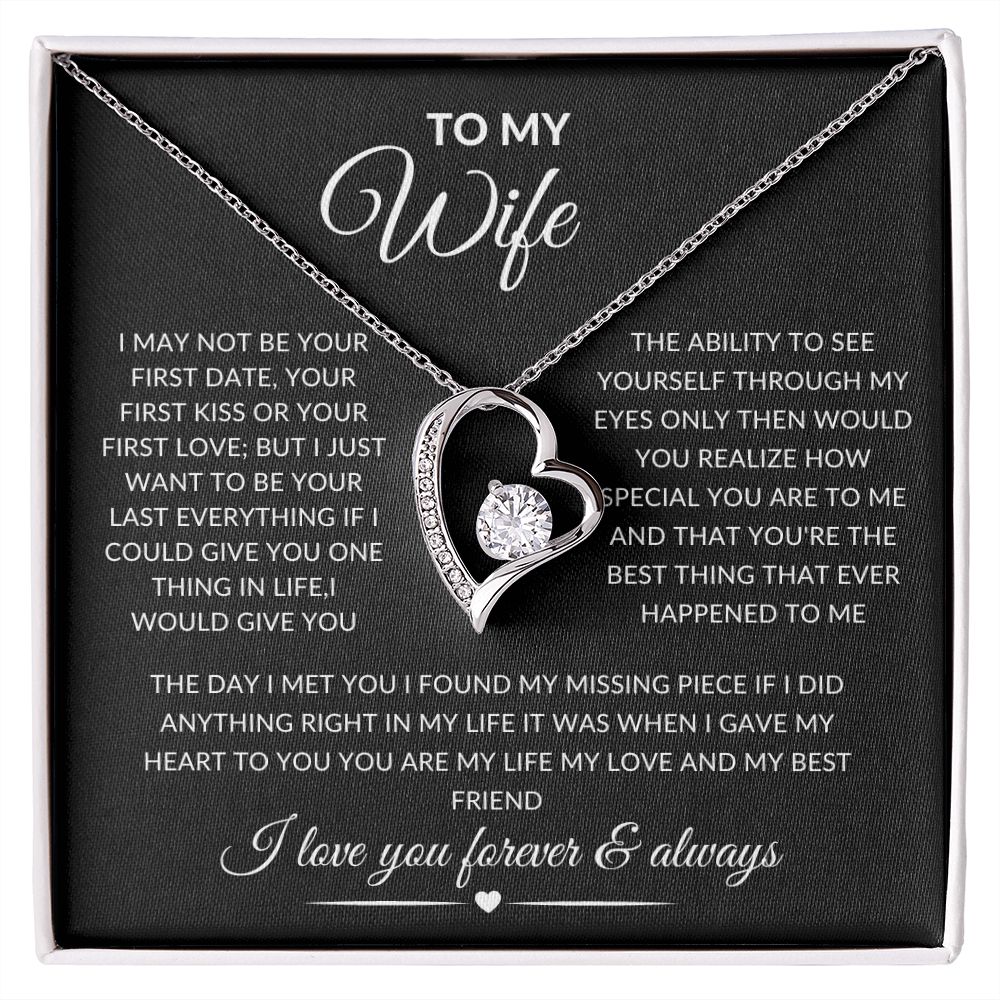TO MY WIFE/ FOREVER NECKLACE