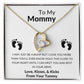 FOREVER LOVE NECKLACE/TO MY MOMMY WHITE