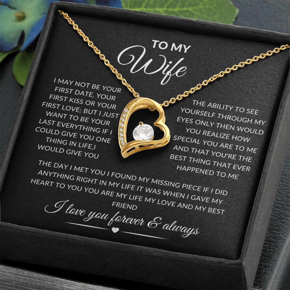 TO MY WIFE/ FOREVER NECKLACE